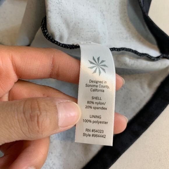 Athleta Dress Womens S Small Multi Coastline Swim V Neck Built In Bra Racerback - Picture 8 of 11